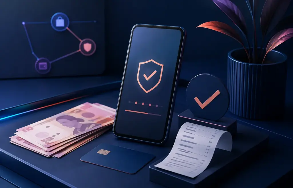 Pemeriksaan nama merchant dan bukti pembayaran digital di Indonesia